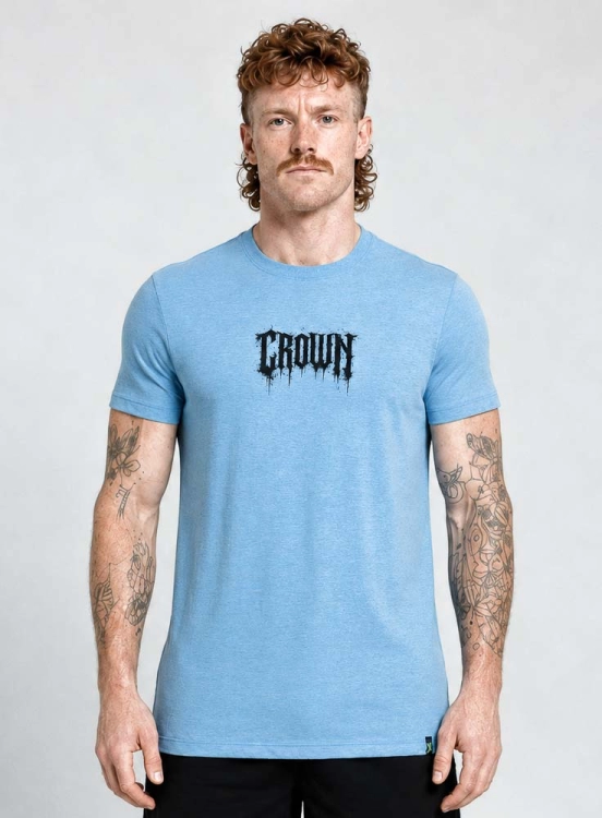 Camiseta Crown Training Ink Mescla Azul Produto Camiseta Crown Training Ink Mescla Azul