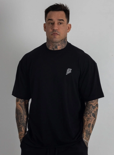 Camiseta Oversized Logo Preta Produto Camiseta Oversized Logo Preta