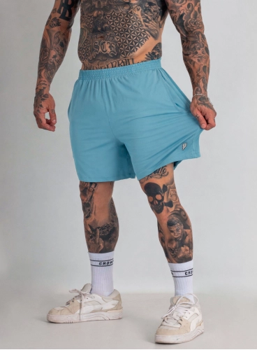 Bermuda Crown Poliamida Curta Original Azul Celeste