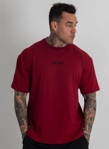 Camiseta Oversized HardLine Bordô