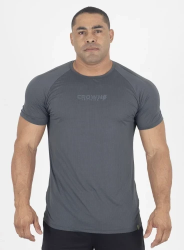 Produto Camiseta Crown Dry Fit ice Chumbo