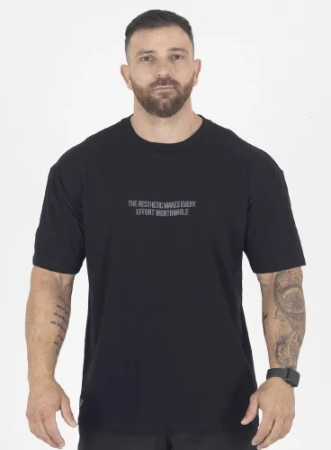 Camiseta Oversized Preta Bodybuilding Crown Training Produto Camiseta Oversized Preta Bodybuilding Crown Training