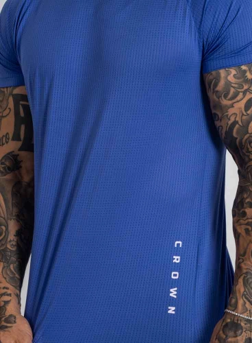 Camiseta Crown Dry Fit ice Elemental Azul Claro Produto Camiseta Crown Dry Fit ice Elemental Azul Claro