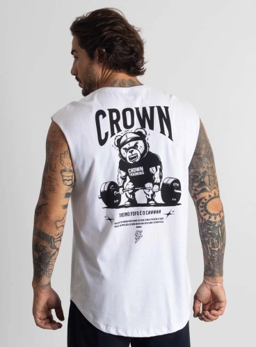 Produto Regata Crown Japonesa Treino Fofo Branca