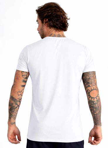 Produto Camiseta Crown Polytech Bodybuilder Branca