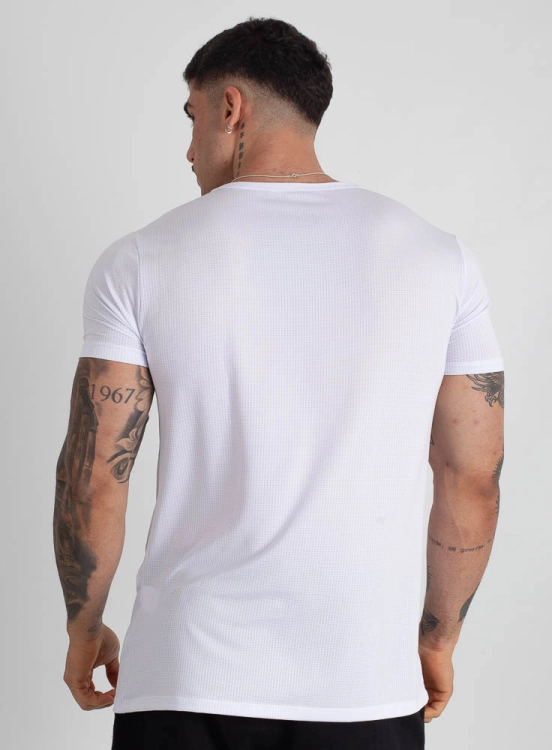 Camiseta Crown Polytech Mini Logo Branca Produto Camiseta Crown Polytech Mini Logo Branca