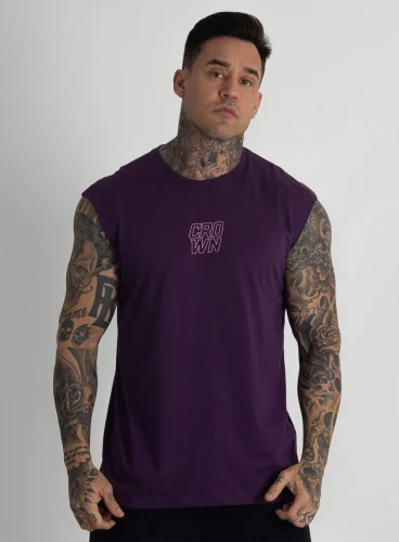 Regata Crown Japonesa Reta Static Bolt Roxo Produto Regata Crown Japonesa Reta Static Bolt Roxo