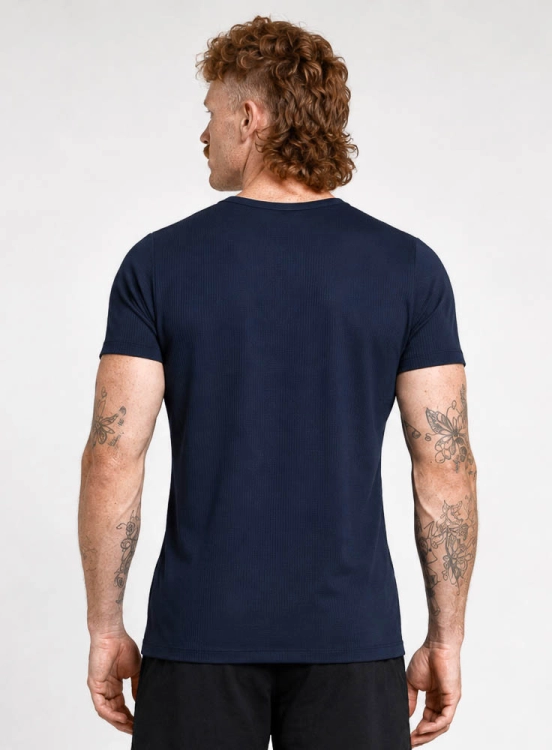 Camiseta Crown Polytech Mini Logo Azul Marinho Produto Camiseta Crown Polytech Mini Logo Azul Marinho