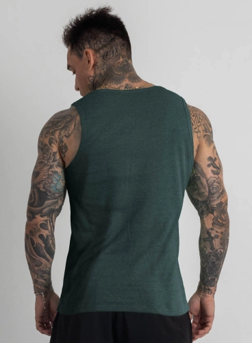 Produto Regata Crown Training Canelada Mescla Verde Escuro