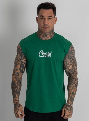 Regata Crown Japonesa Flow Verde Bandeira Produto Regata Crown Japonesa Flow Verde Bandeira
