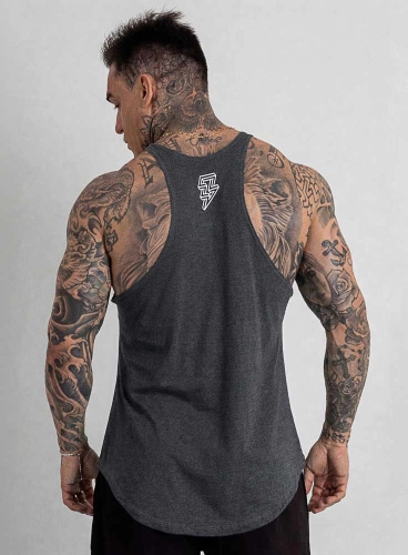 Regata Cavada Crown Bodybuilder Club Mescla Black Produto Regata Cavada Crown Bodybuilder Club Mescla Black