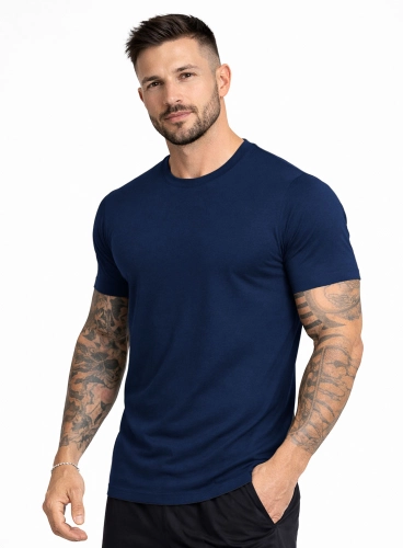Camiseta Crown Tech Modal Azul Marinho