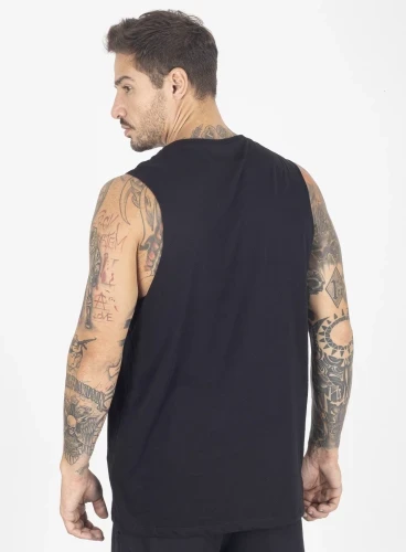 Produto Regata Crown New Tank Bodybuilder Preto 