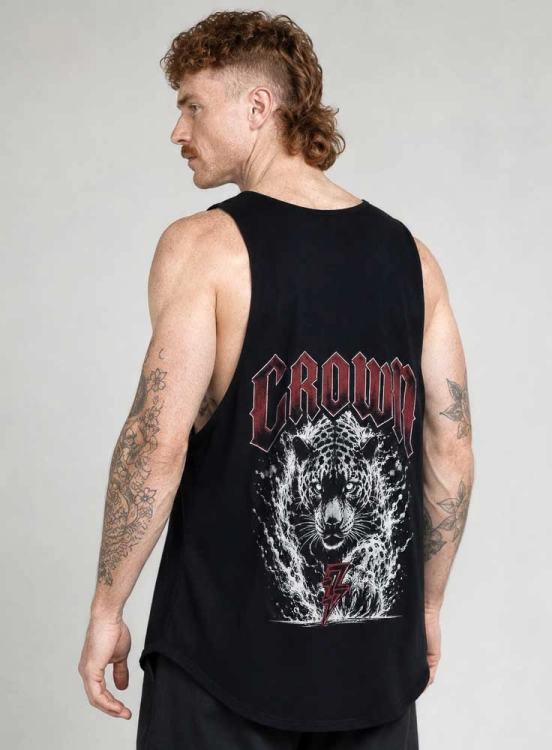 Produto Regata Crown Tank Lobo Preta