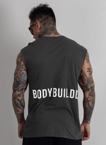 Regata Crown Japonesa Reta Bodybuilder Grafite Produto Regata Crown Japonesa Reta Bodybuilder Grafite