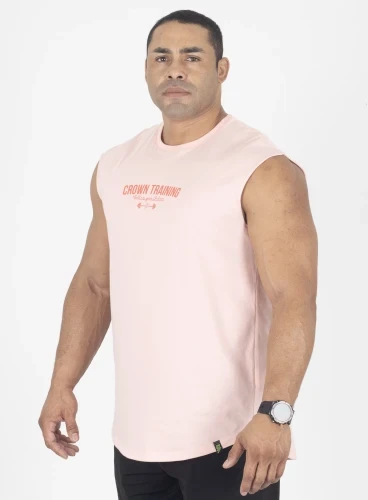 Regata Crown Training Japonesa Viciado no Pump Rosa Light Produto Regata Crown Training Japonesa Viciado no Pump Rosa Light
