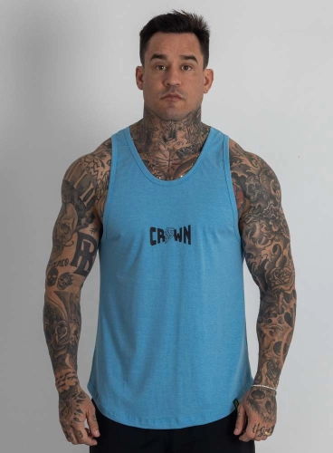 Regata Crown Tradicional Core Mescla Azul Claro
