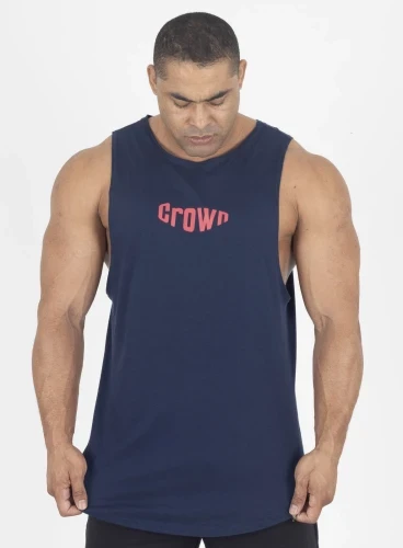 Regata Crown Tank Bubble Azul Marinho Produto Regata Crown Tank Bubble Azul Marinho