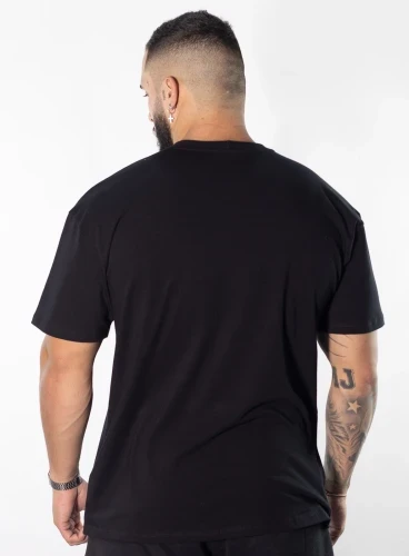 Camiseta Oversized Preta Crown Training Produto Camiseta Oversized Preta Crown Training