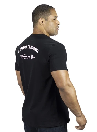 Camiseta Crown Training  Trad Preta Viciado no Pump