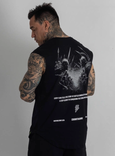Produto Regata Crown Japonesa Warlift Guerra Eterna Preta