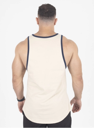 Regata Masculina Bege Bordada Crown Training Produto Regata Masculina Bege Bordada Crown Training