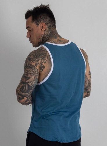 Regata Crown Tradicional Bordada Origin Azul Claro Produto Regata Crown Tradicional Bordada Origin Azul Claro