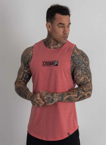 Regata Crown Tank Block Mescla Vermelho