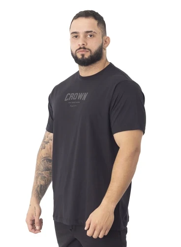 Camiseta Preta Bodybuilder Crown Training