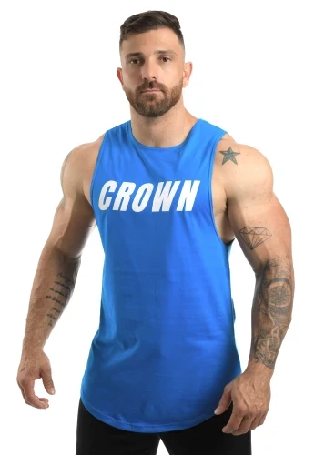 Regata Crown Tank Performance Azul Produto Regata Crown Tank Performance Azul
