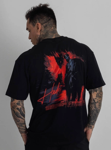 Camiseta Oversized Deuses Hades Preta Produto Camiseta Oversized Deuses Hades Preta