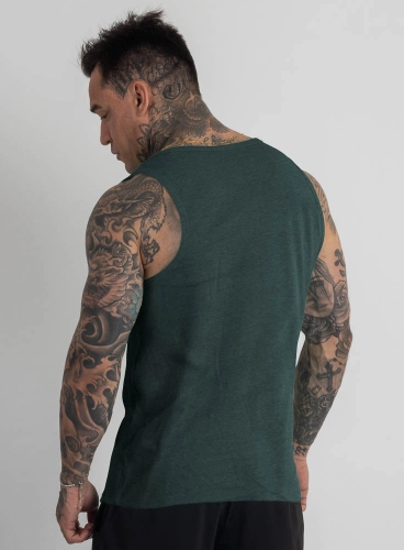 Produto Regata Crown Training Canelada Mescla Verde Escuro