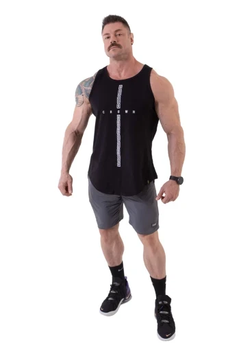 Regata Crown Training Long Tribal Preta Produto Regata Crown Training Long Tribal Preta