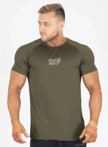 Camiseta Crown Dry Fit ice Verde Musgo Raio