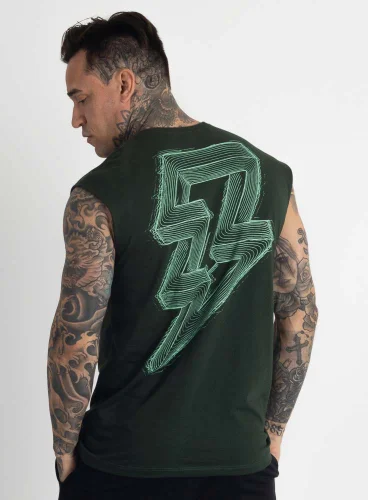 Produto Regata Crown Japonesa Reta Static Bolt Verde