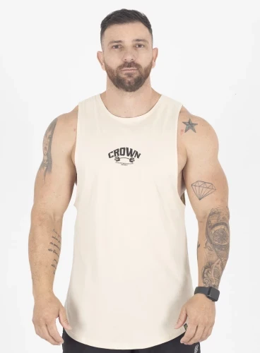 Regata Crown Tank Dumbbell  Creme 