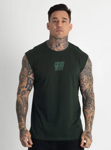 Produto Regata Crown Japonesa Reta Static Bolt Verde