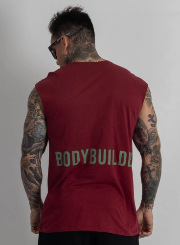 Regata Crown Japonesa Reta Bodybuilder Bordô