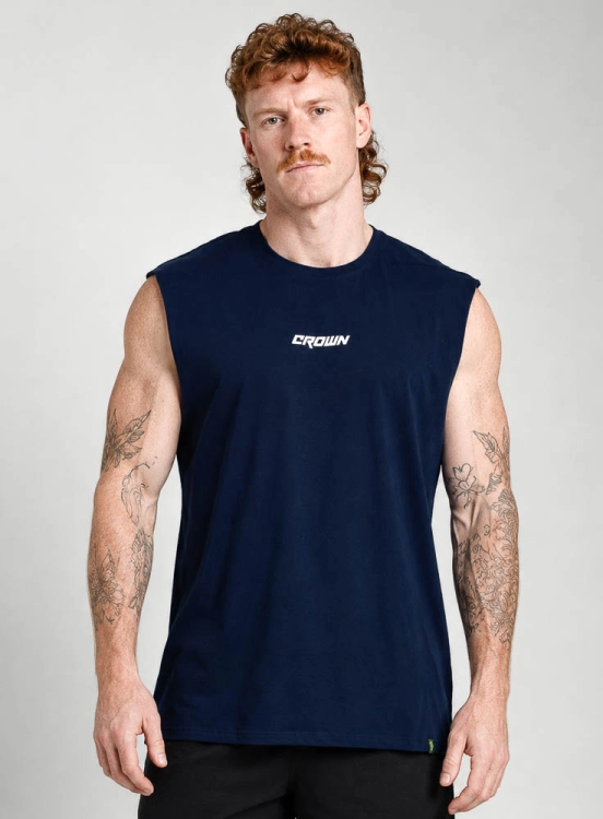 Regata Crown Japonesa Reta Azul Marinho Produto Regata Crown Japonesa Reta Azul Marinho