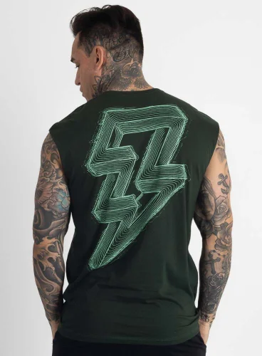 Produto Regata Crown Japonesa Reta Static Bolt Verde