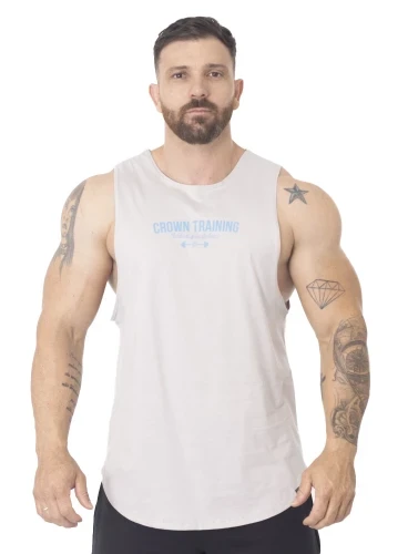 Regata Crown Tank Viciado no Pump  Cinza 