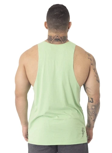 Produto Regata Crown Corte Laser Bodybuilder Verde 