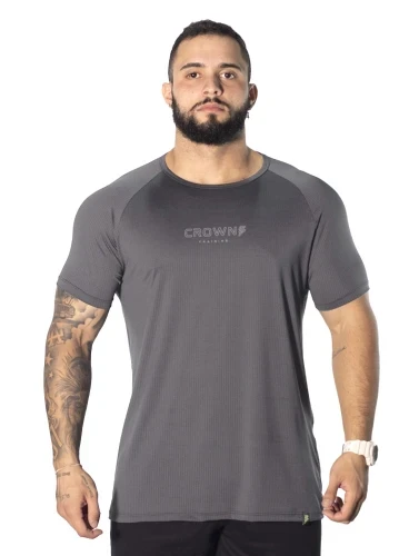 Camiseta Crown Dry Fit Ice Grafit