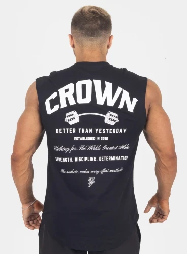 Regata Crown Japonesa Dumbbell Preto Produto Regata Crown Japonesa Dumbbell Preto