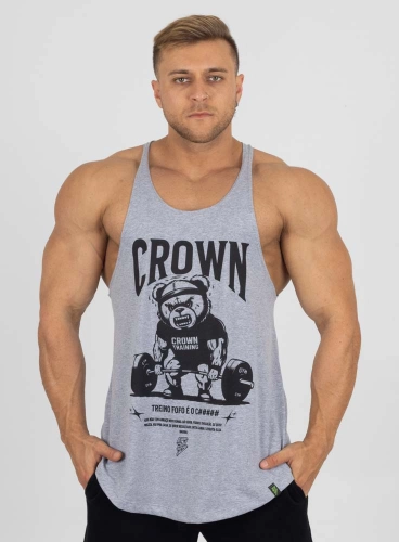 Regata Cavada Crown Treino Fofo Mescla Regata Cavada Crown Treino Fofo Mescla