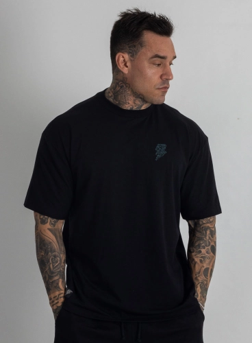 Camiseta Oversized Skull Preta