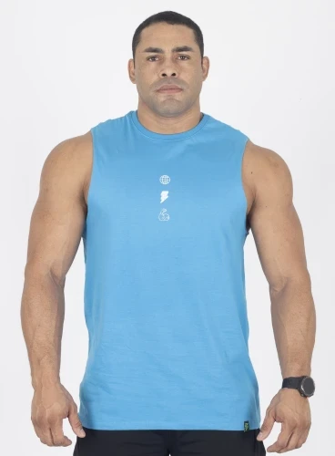 Produto Regata Crown New Tank Conquest Azul 