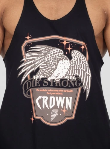 Produto Regata Cavada Crown Eagle Preta