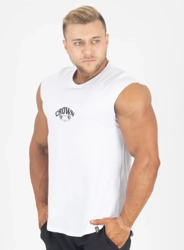 Produto Regata Crown Japonesa Dumbbell Branco 