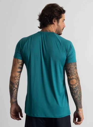 Camiseta Crown Dry Fit ice Raio Verde Petróleo Produto Camiseta Crown Dry Fit ice Raio Verde Petróleo